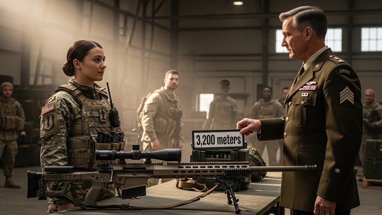 The General Walked Past Her Barrett .50 — Then Froze When He Saw the 3,200-Meter Badge