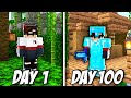 I survived 100 Days in JUNGLE ONLY biome in Minecraft Hardcore (Hindi)