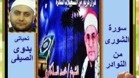 الشيخ محمد السلكاوى سورة الشورى من النوادر
