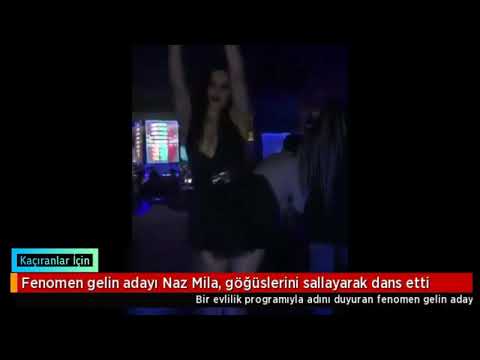 Fenomen gelin adayı Naz Mila, göğüslerini sallayarak dans etti