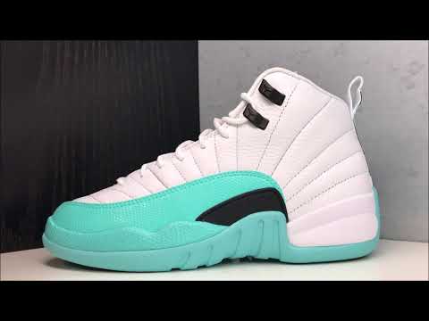 white and turquoise 12s