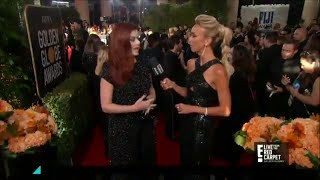 Debra Messing Calls Out E! During Red Carpet for Gender Pay Discrimination