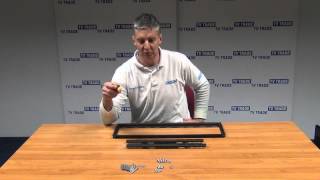 Stable Series Slim Tilting Wall Mount for Medium 32 – 55 inch TVs Max 165 lbs Black UL Certified Low Profile TV Wall Bracket