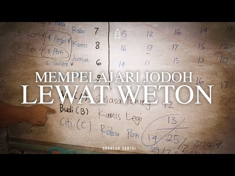 Mempelajari Jodoh Lewat Weton