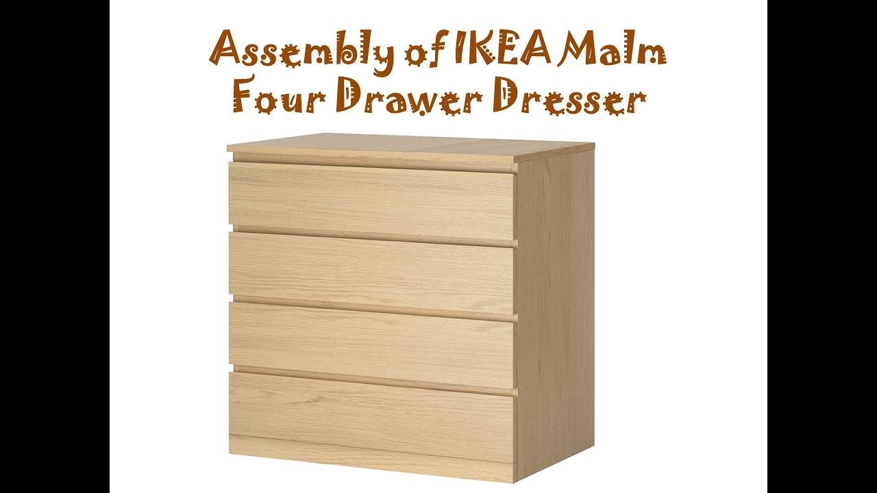 Ikea Malm Dresser Assembly Youtube