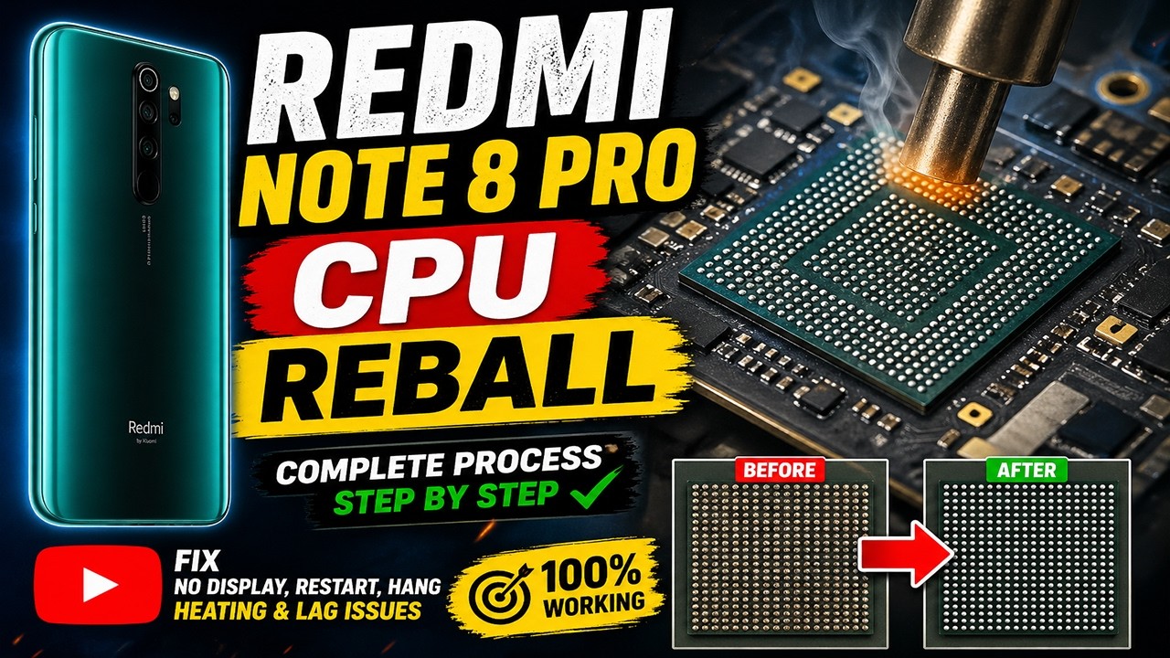 REDMI NOTE 8 PRO CPU REBALL - YouTube