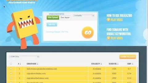 Bulkazoid - A Free Bulk Domain Checker