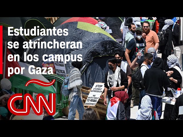 Protestas por Gaza en las universidades: estudiantes atrincherados, denuncias y reacciones