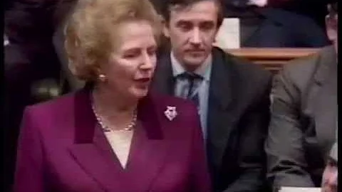 Thatcher Speaks From Back Benches For First Time