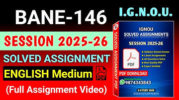 BANE 146 Solved Assignment 2025-26 English, BANE 146 Solved Assignment 25-26, BANE-146 Assignment