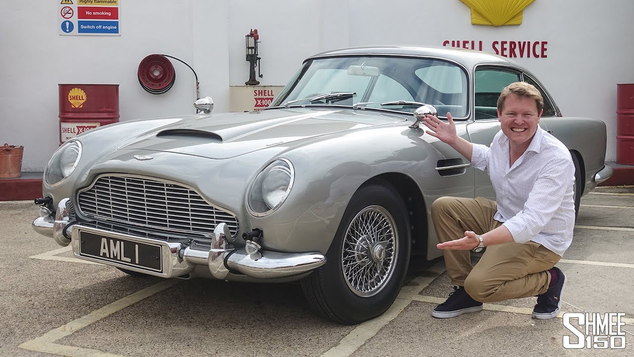 Driving JAMES BOND'S Aston Martin DB5 with all the WORKING GADGETS! 