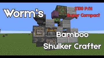 Minecraft: Bamboo Wood Shulker Box Crafter
