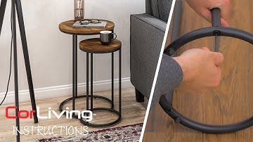 How to Assemble Nesting Side Table | CorLiving