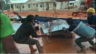 Pemasangan Timbangan Truk Kapasitas 60ton di PT Hamparan Kemilau Indah 1 Sk Plus Palm | Gewinn Scale