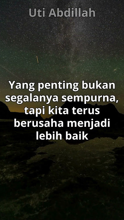'Hidup Tak Selalu Mudah, Tapi Kamu Tak Pernah Sendirian...🌿'_ Uti Abdillah