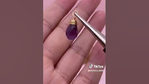 How to Make an Amethyst Drop Pendant | Step-by-Step Guide by DIYforu_Della_EU