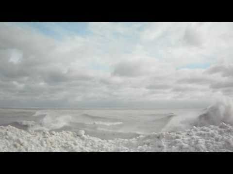Lake Michigan's Icy Waves