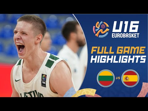Lithuania 🇱🇹 vs Spain 🇪🇸 | Highlights | FIBA U16 EuroBasket 2025