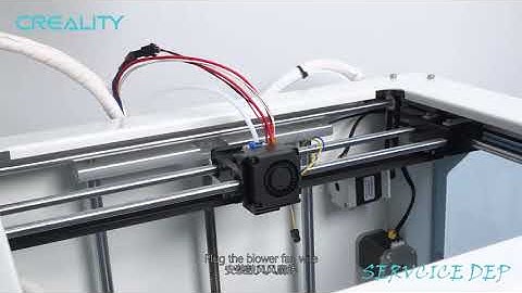 Service tutorial CR 5 pro blower fan replacement