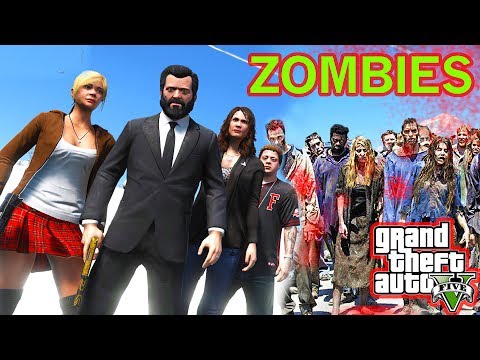 MICHAEL'S FAMILY ZOMBIE SURVIVAL GAMEPLAY !! Zombie Apocalypse Mod (GTA 5 Mods)