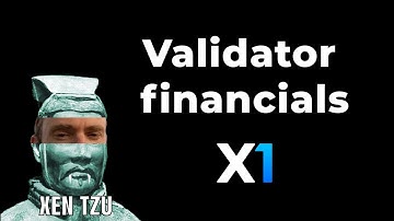 X1 Validator Financials