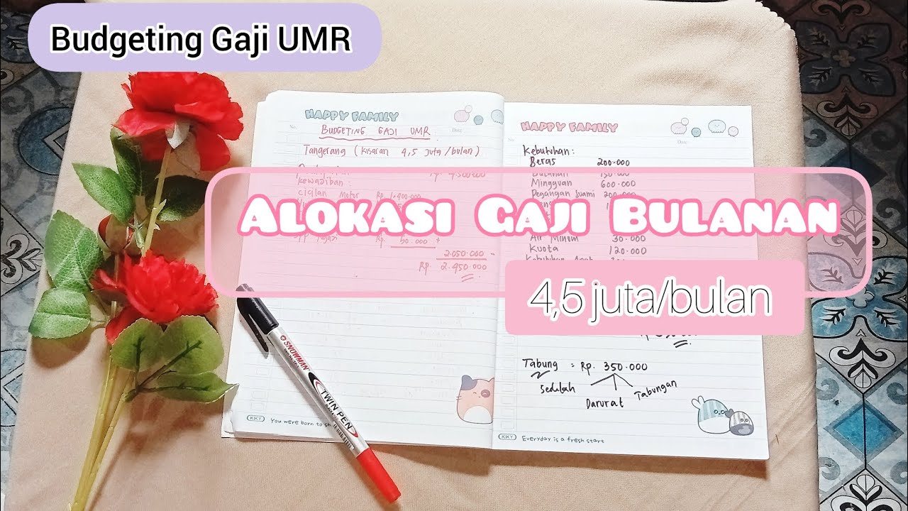 Budgeting gaji umr alokasi gaji 4 5 juta perbulan youtube