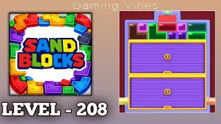 Sand Blocks: Drop Puzzle Level 208 Walkthrough Solution