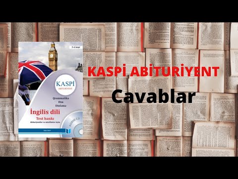 KASPİ İNGİLİS DİLİ TEST BANKI CAVABLAR/FULL HD/Abunə ol🙏