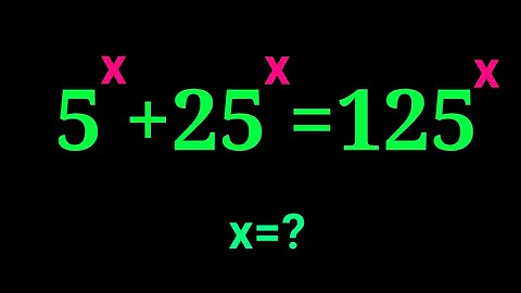 Nice Algebra Problem Solving ✍️ Find the Value of X in this Exponential Equation ✍️
