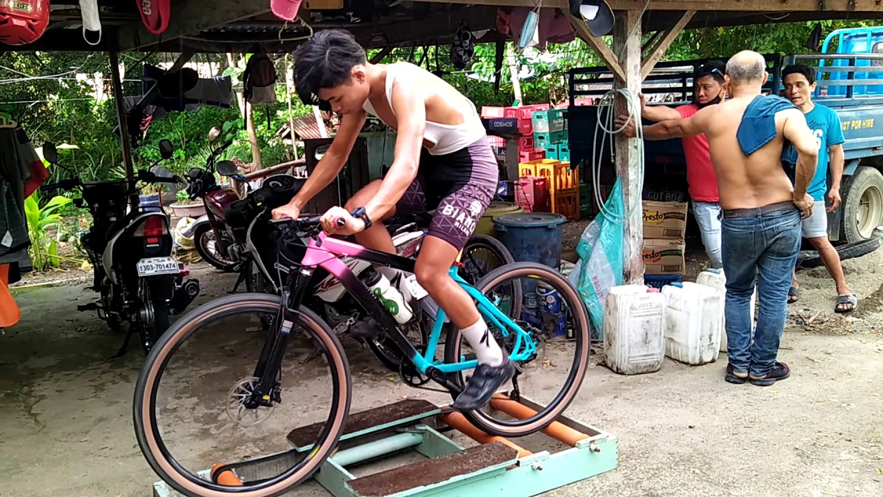 homemade bike roller