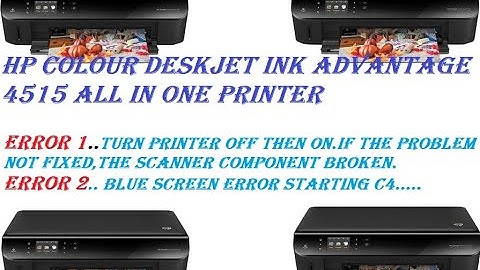 Turn printer off then on.if the problem not fixed then scanner component broken #hp 4515 all in one.