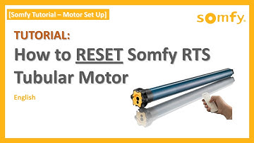 [Somfy Tutorial] How to RESET SOMFY RTS Tubular motor