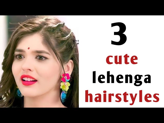 40 Best hairstyles with lehenga ideas | indian hairstyles, indian wedding  hairstyles, long hair styles