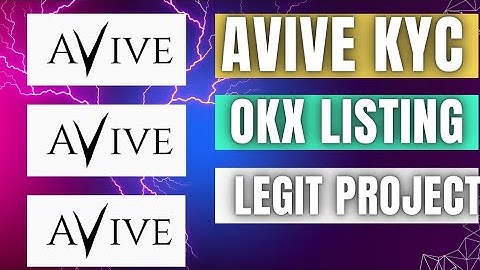 Avive network kyc phase 1 & 2.Very important for Everyone.Already listed in OKX.