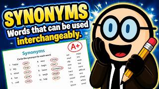 Snonyms Words that can be used interchangeably.