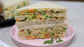 AH YOU MUST TRY THIS CHICKEN SANDWICH RECIPE! TRIPPLE DECKER CHICKEN SALAD SANDWICH/IFY'S KITCHEN screenshot 5