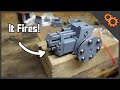 Update on the 3D Printed Gas Engine: It Fires!