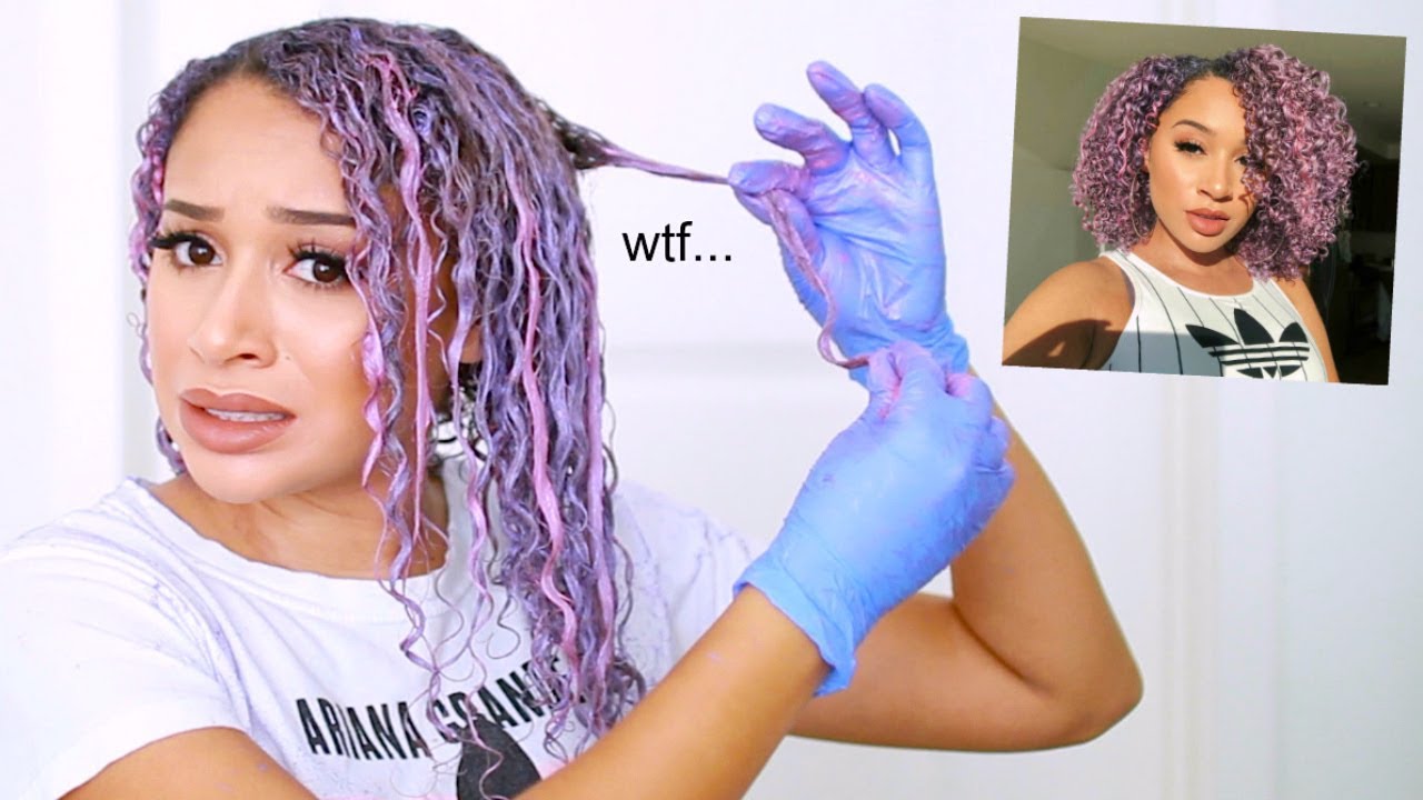 Trying Out Colored Wax On My Hair... - YouTube
