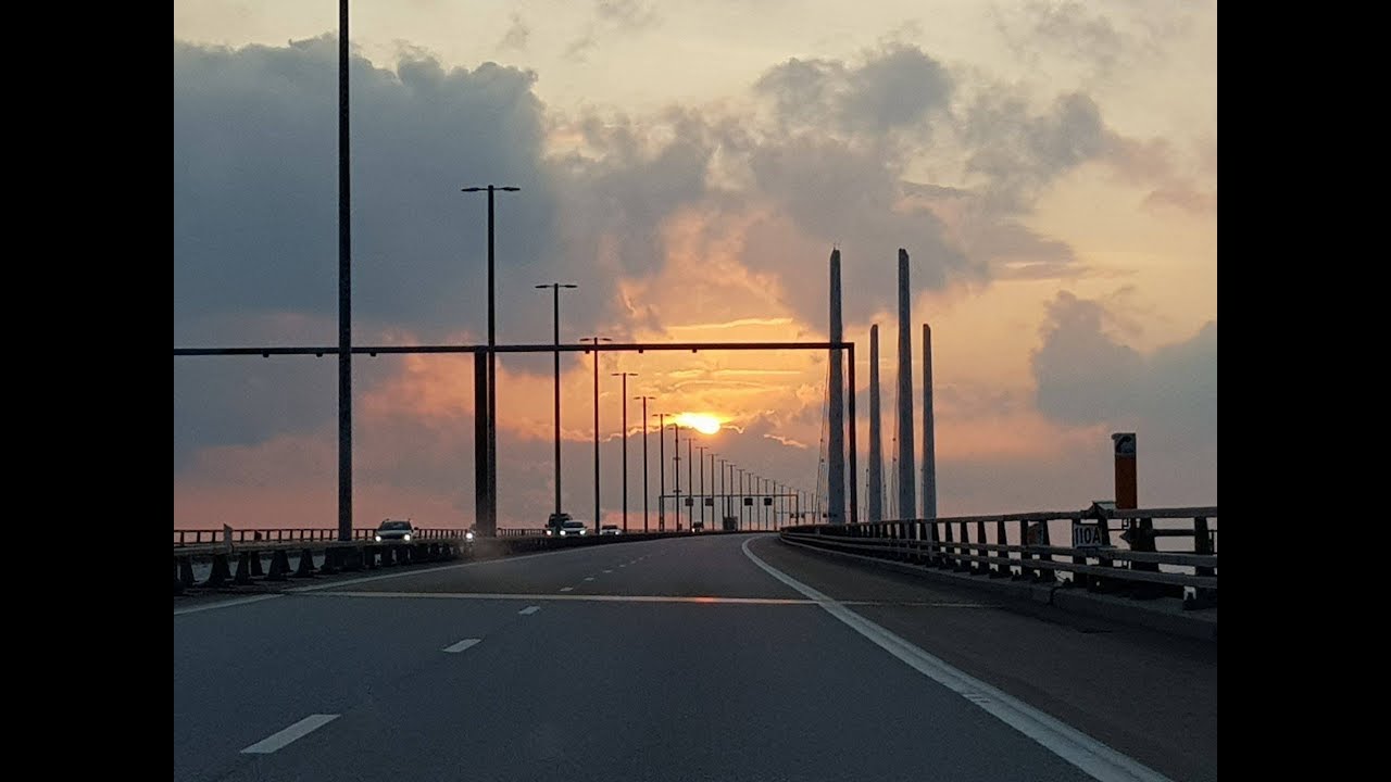 Oresundsbron The Tunnel Bridge Crossing Oresund Connecting Denmark And Sweden Youtube