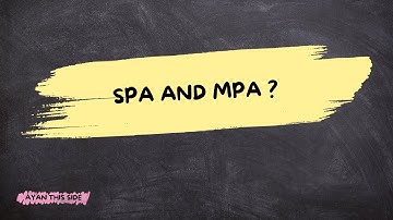 What is SPA and MPA in React