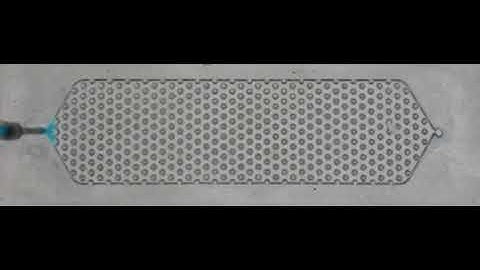 pillars microfluidic device.