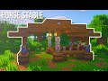 Minecraft : How to Build a Horse Stable | Small and Easy Stable Tutorial