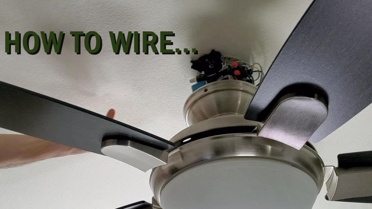 Ceiling Fan Wiring – Step By Step With Easy Diagram - Youtube