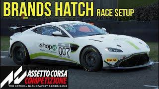 ACC PS4 Brands Hatch //  Aston Martin GT4 Setup Acc Aston Martin Gt4 Setup