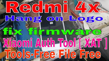 Xiaomi Redmi 4X Official Firmware hang on logo solution Free download Only Tools