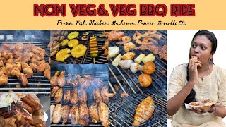 BBQ Ride Pondicherry | Non-vegetarian & Vegetarian | Rock Beach | Streetfood | Nive’s Vlog