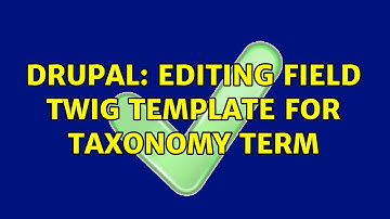 Drupal: Editing field twig template for taxonomy term