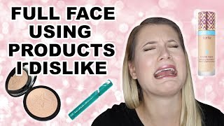 FULL FACE OF MAKEUP USING PRODUCTS I DISLIKE