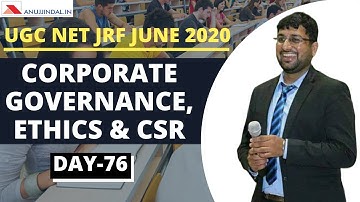 5 MCQs | Paper 2 | Corporate Governance, Ethics & CSR | UGC NET JUNE 2020 | Day 76 - by Shubham Sir