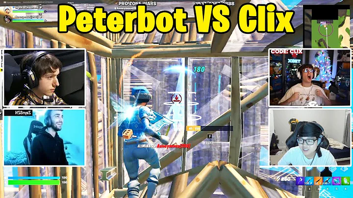 Clix & Khanada VS Peterbot & ZaynSzn 2v2 TOXIC Fights!